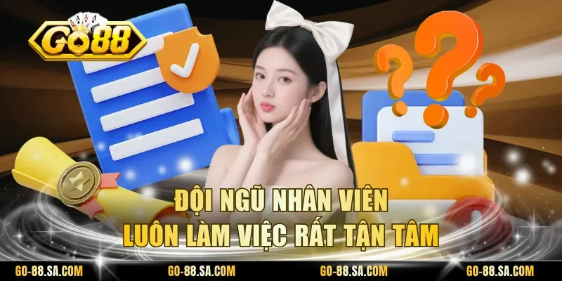 Đội ngũ nhân viên luôn làm việc rất tận tâm Đội ngũ nhân viên luôn làm việc rất tận tâm